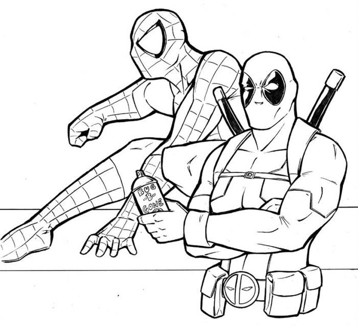 Deadpool Coloring Pages To Print