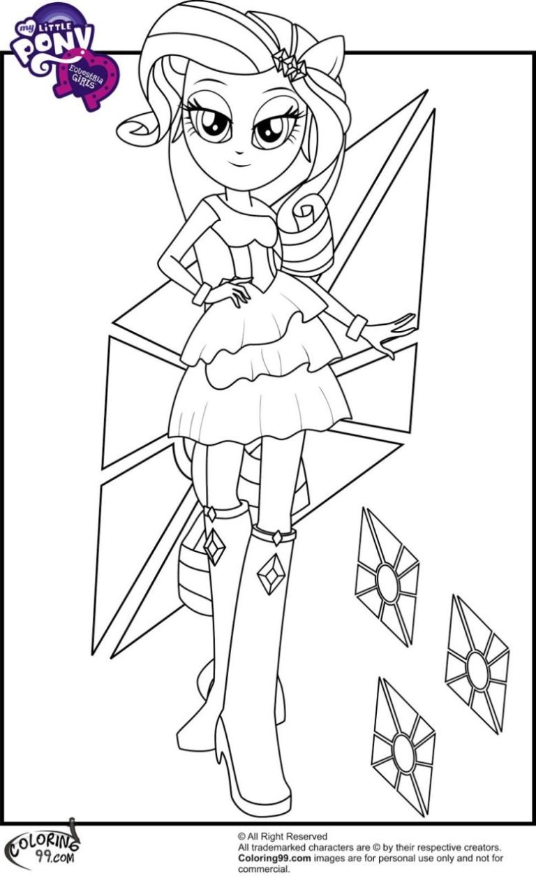 Fluttershy Equestria Girls Colouring Pages