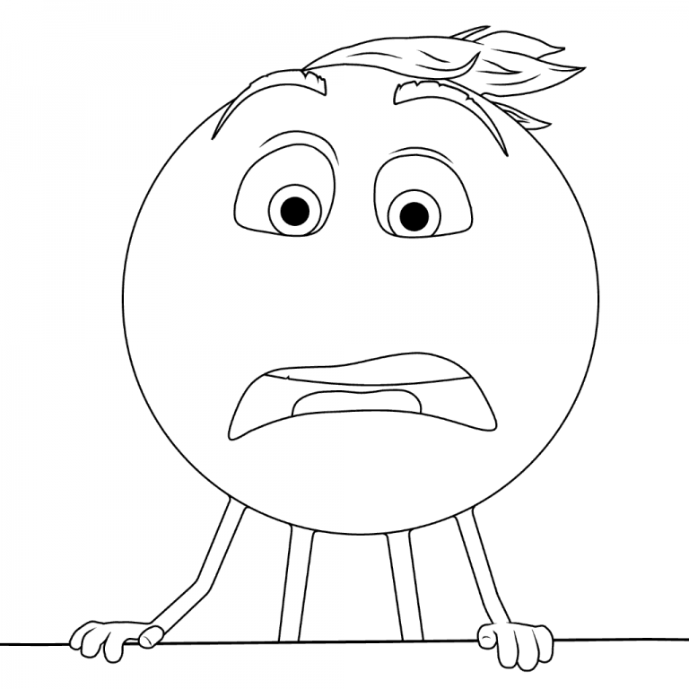 Emoji Movie Characters Coloring Pages