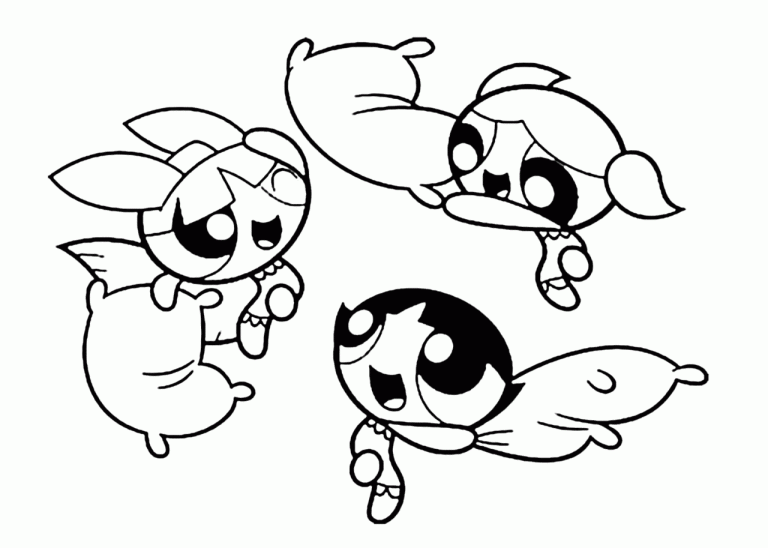 Powerpuff Girls Grown Up Coloring Pages