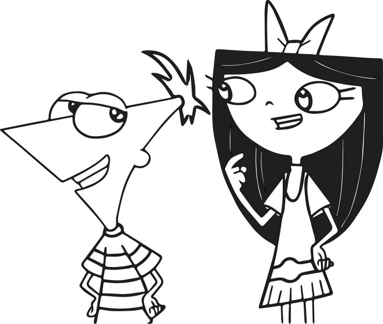 Isabella Phineas And Ferb Coloring Pages