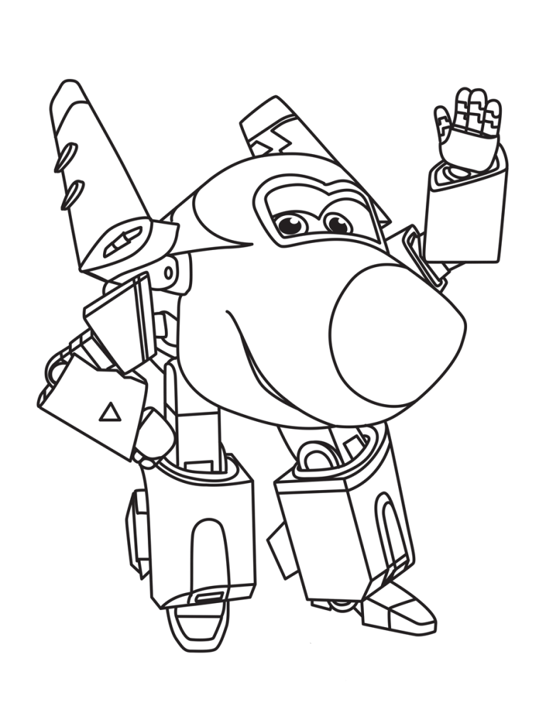 Super Wings Coloring Pages Todd