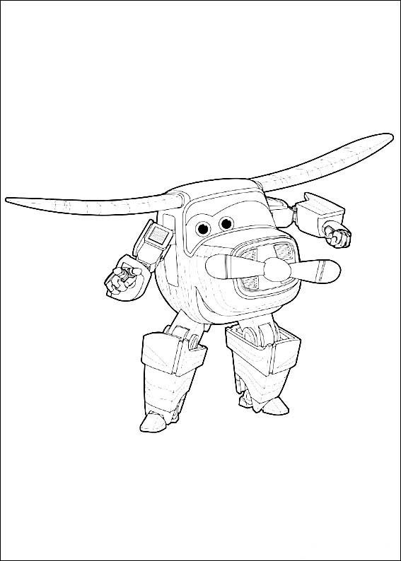 Super Wings Coloring Pages Chase