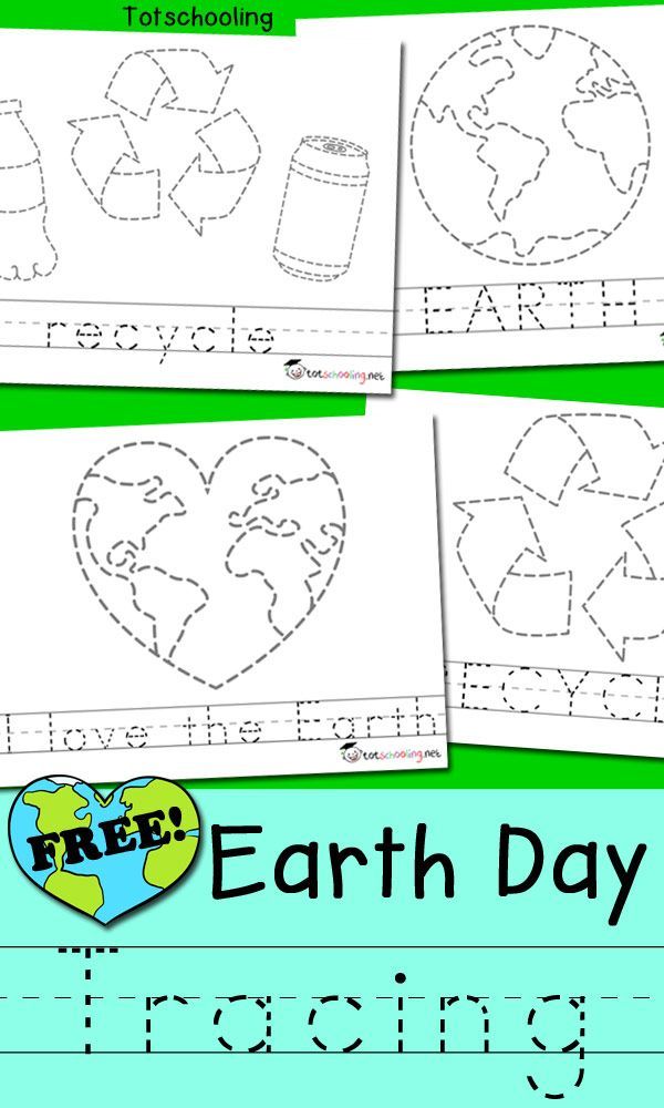 Preschool Earth Day Worksheets For Kindergarten