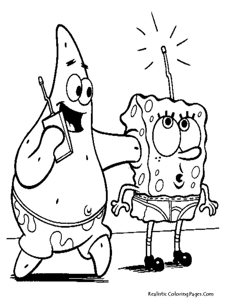 Baby Spongebob And Patrick Coloring Pages