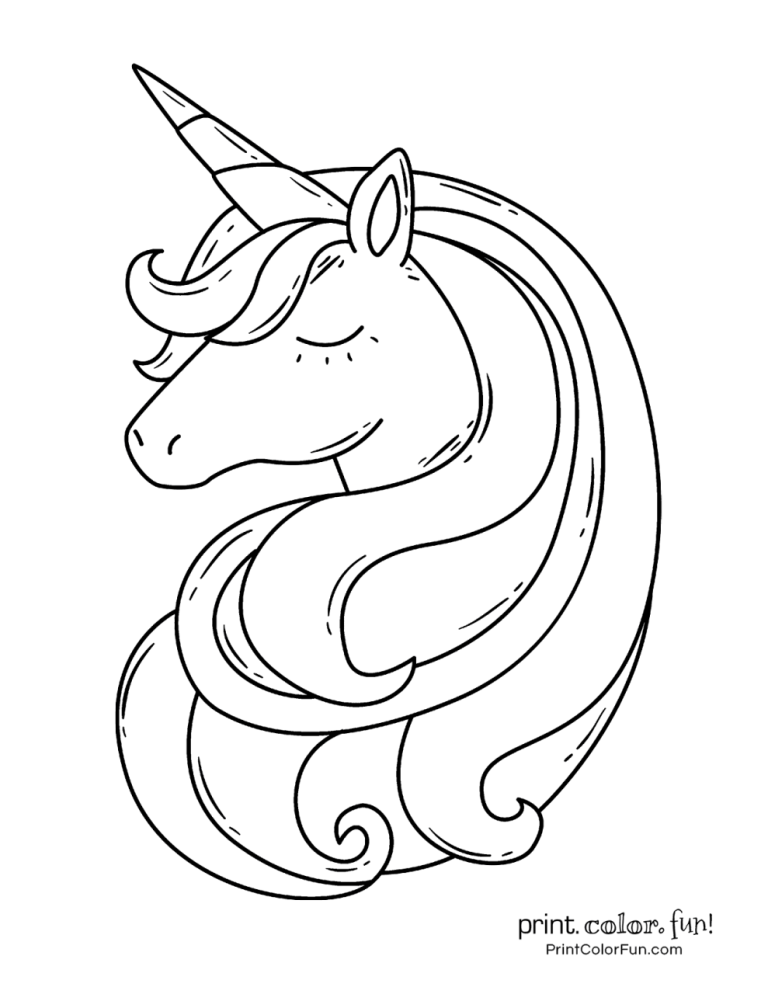 Cute Pictures Of Unicorns To Print