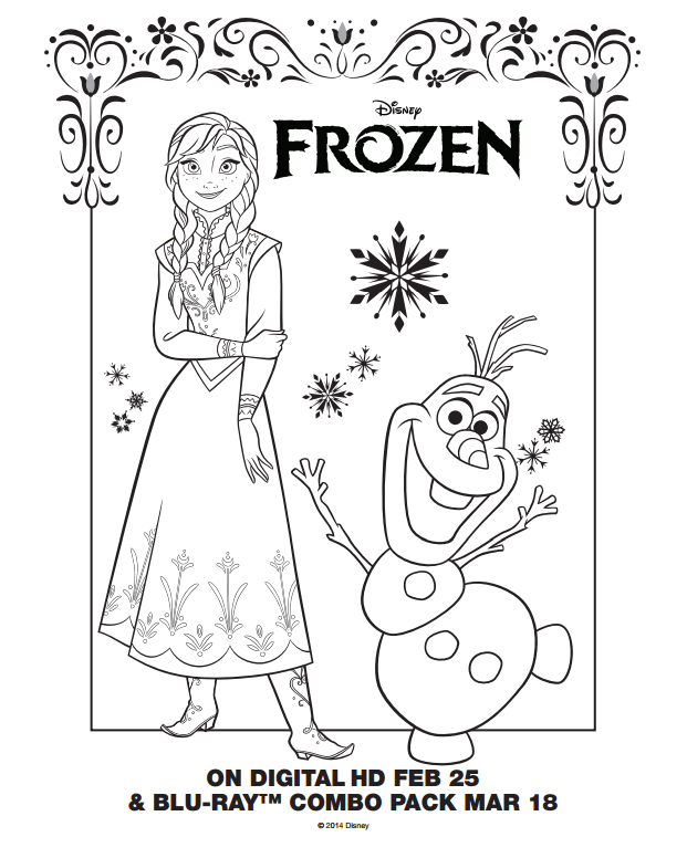 Frozen Coloring Book Pdf