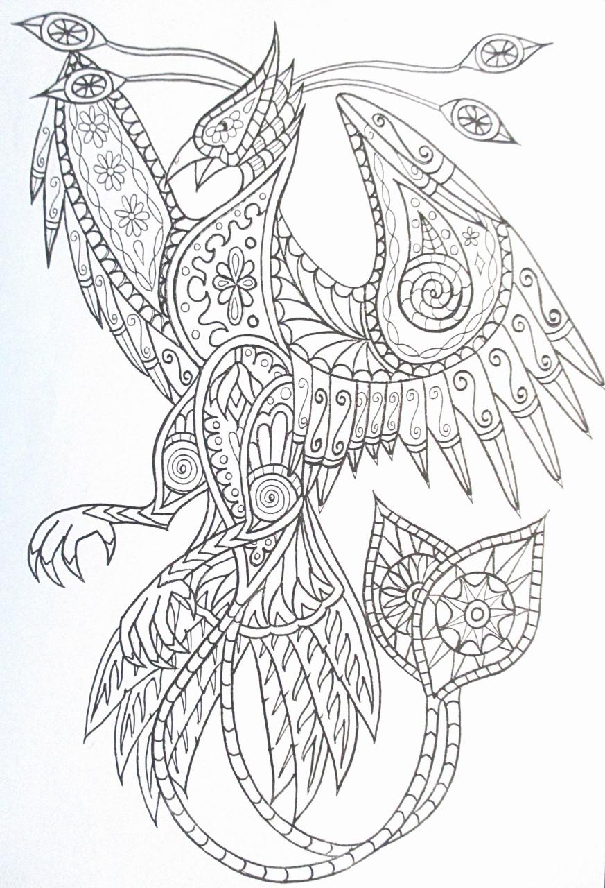 Phoenix Coloring Pages For Kids
