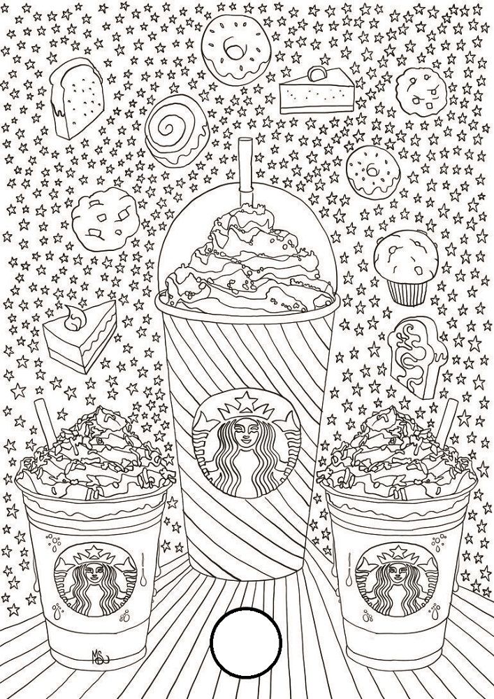 Cute Coffee Coloring Pages