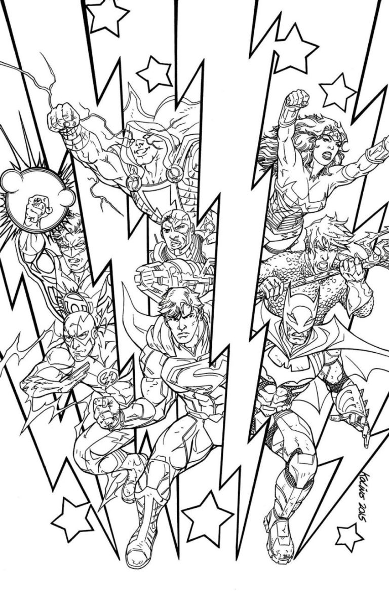 Marvel Vs Dc Coloring Pages