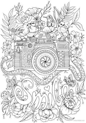 Camera Coloring Pages Printable