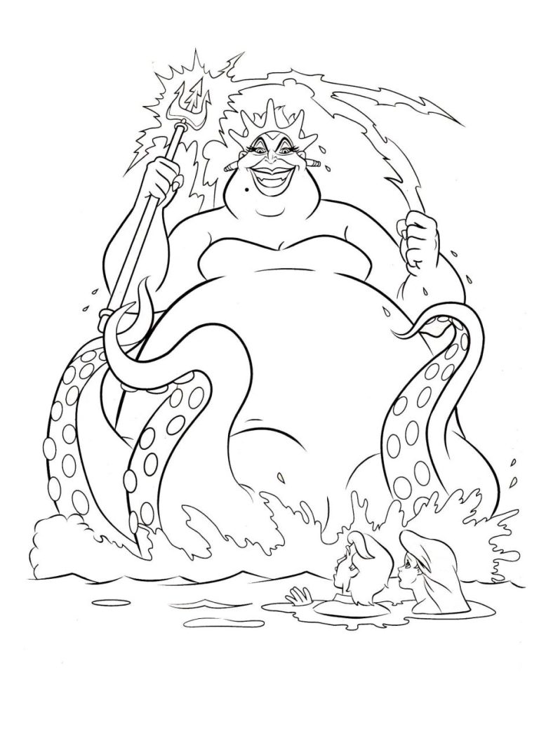 Little Mermaid Ursula Coloring Pages