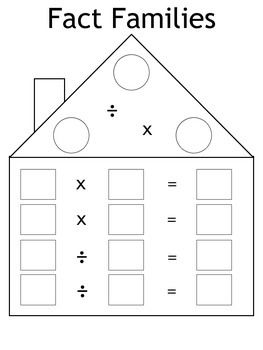 Family Of Facts Multiplication And Division Worksheets