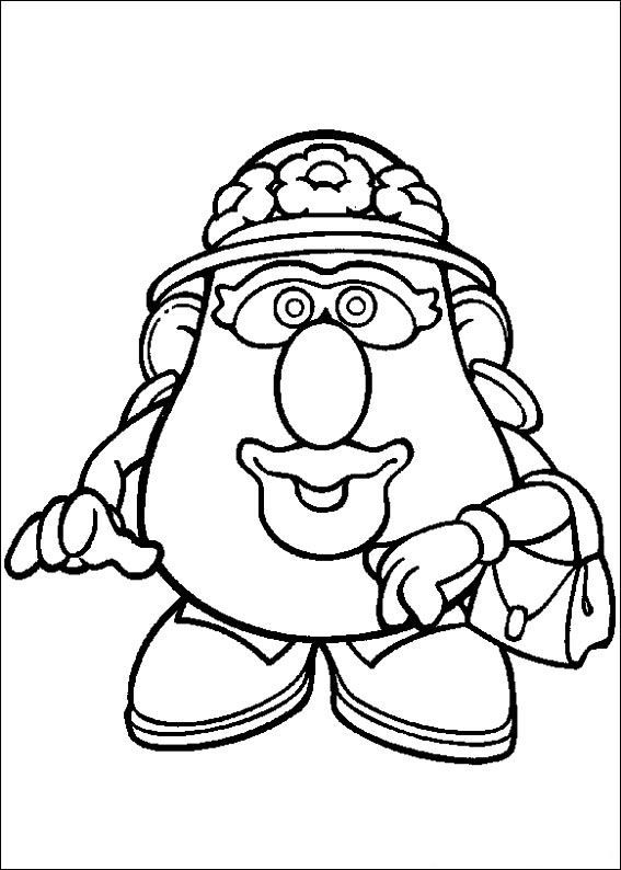 Toy Story Mr Potato Head Coloring Page
