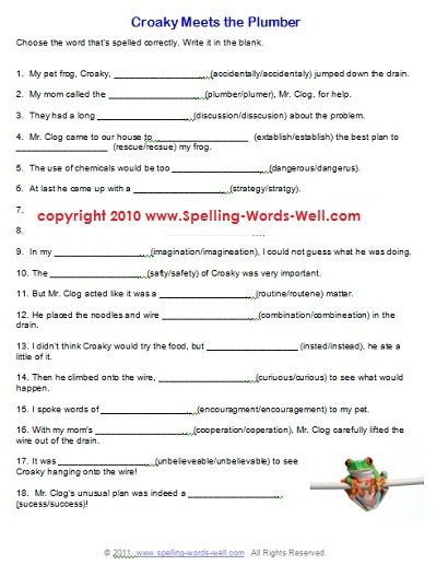 Free Printable Sixth Grade 6th Grade English Worksheets