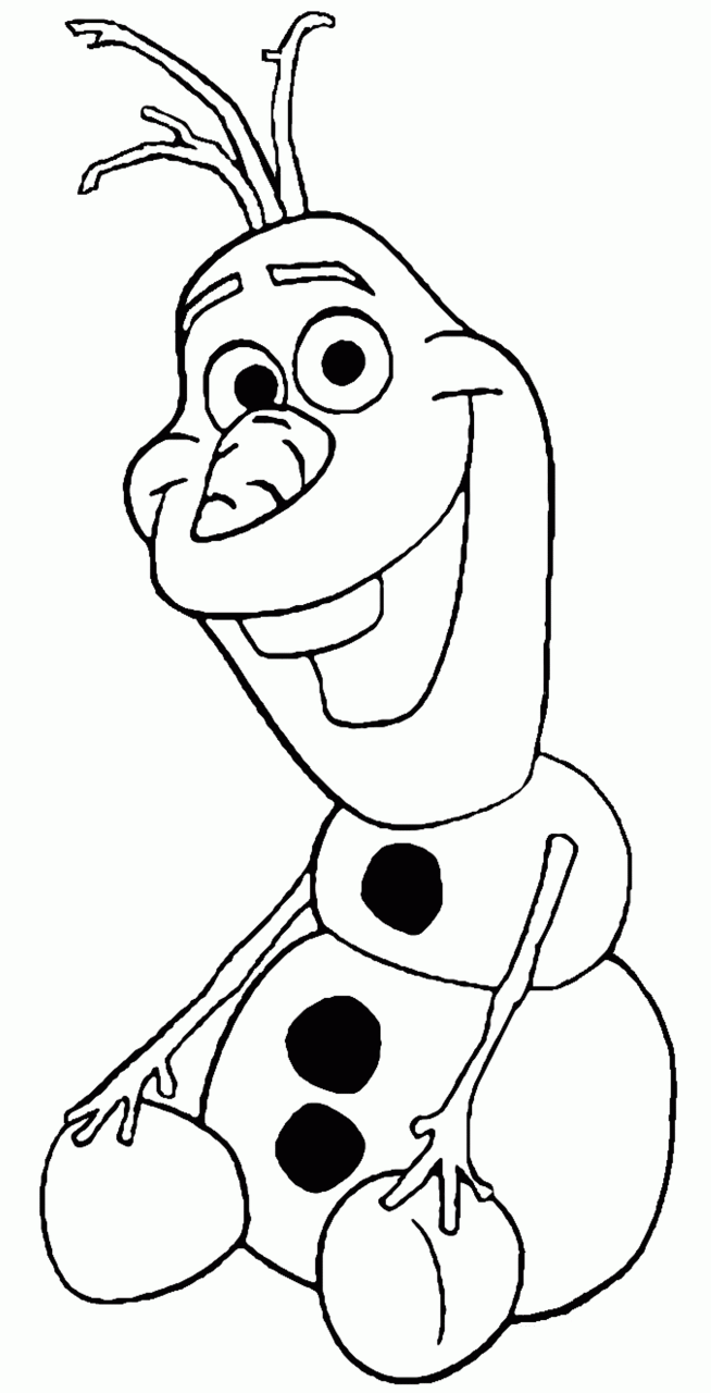 Printable Olaf's Frozen Adventure Coloring Pages