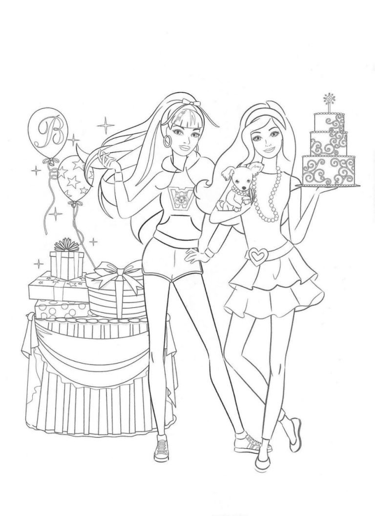 Free Printable Barbie Dreamhouse Coloring Pages