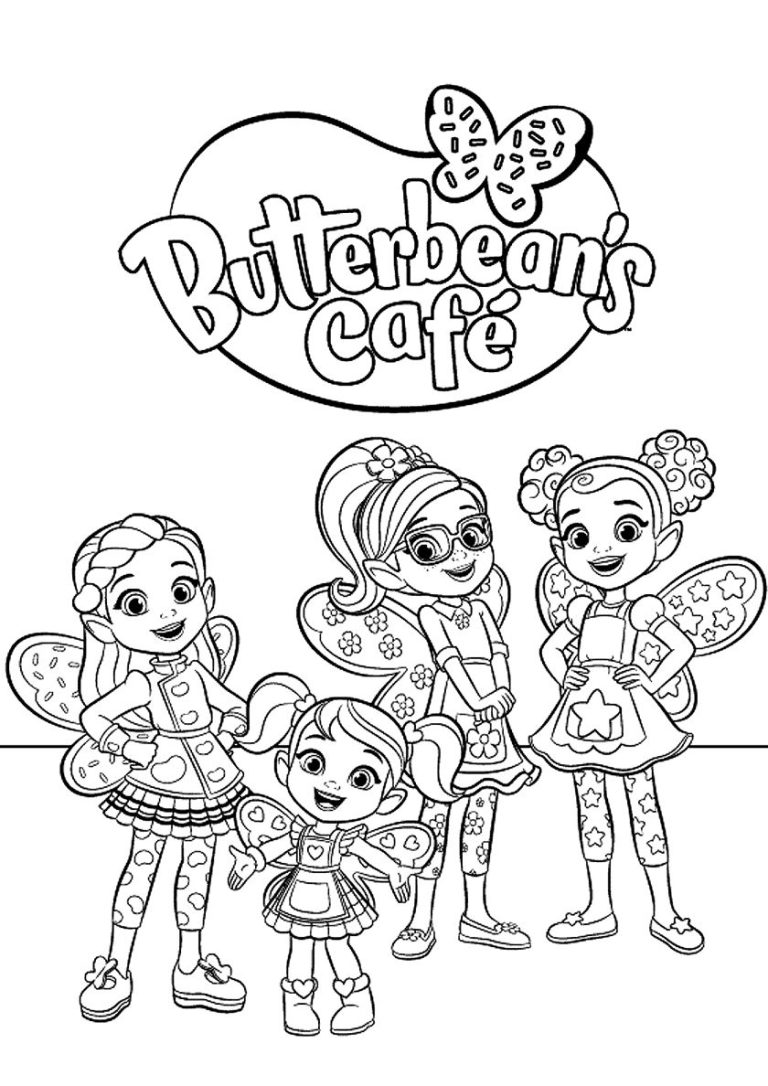 Butterbean's Cafe Coloring Pages Printable