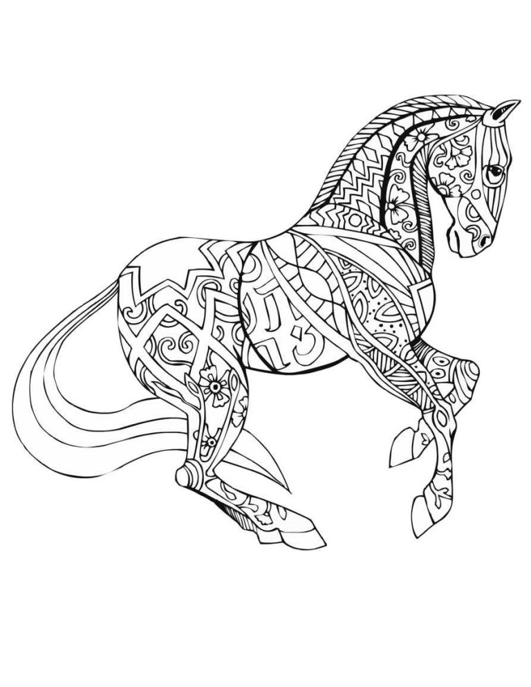 Fancy Key Coloring Page