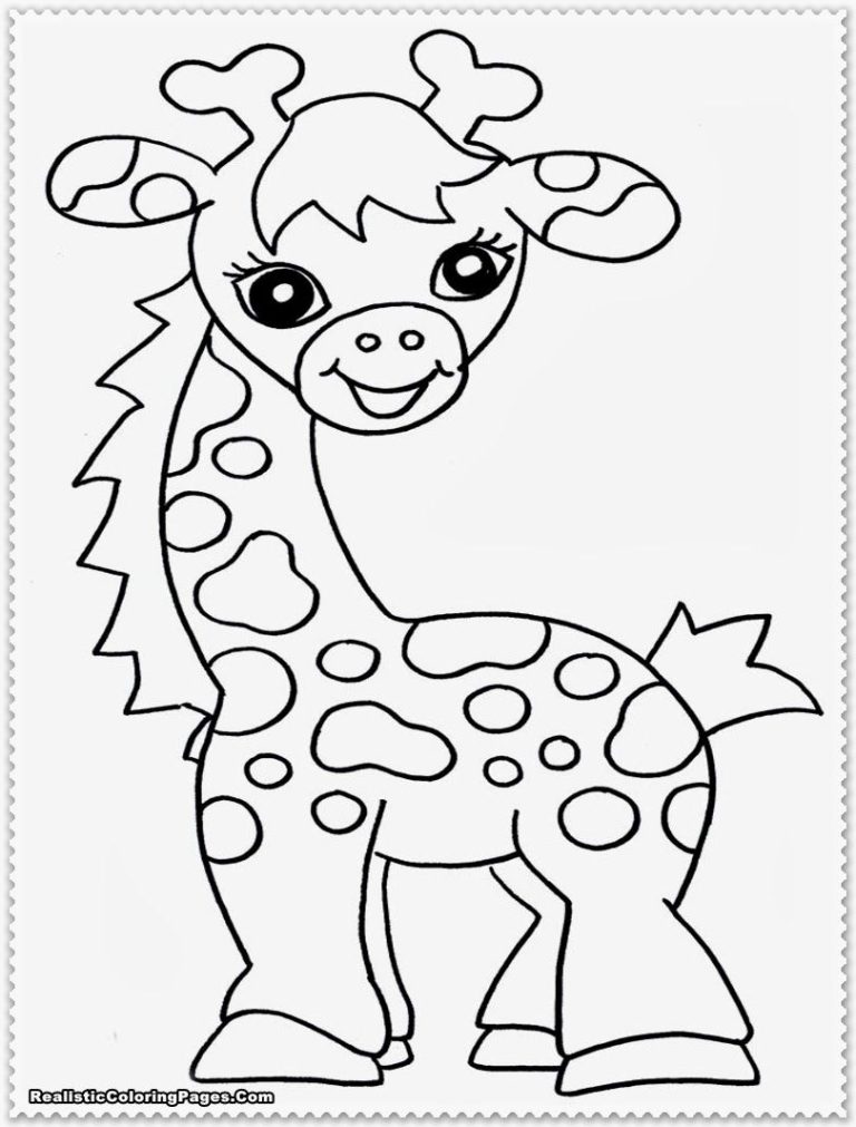 Realistic Jungle Animals Coloring Pages