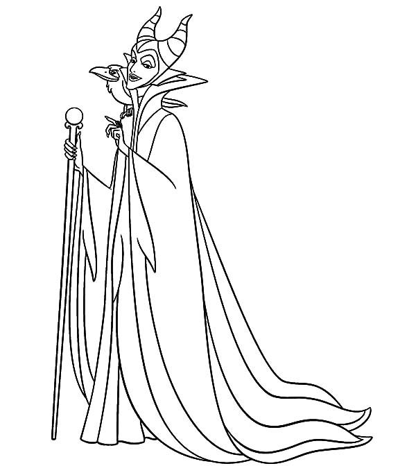 Malificent Maleficent Coloring Page