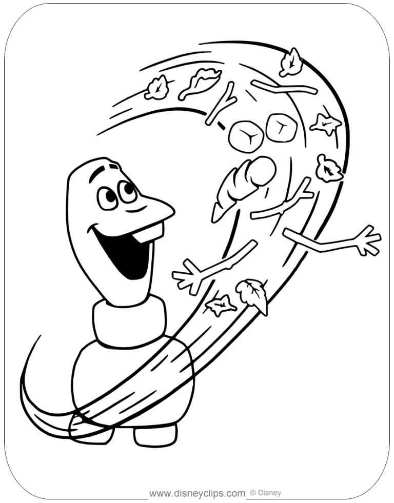 Olaf Frozen 2 Coloring Pages