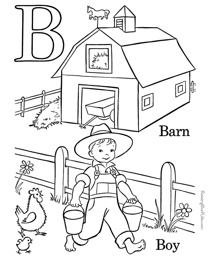Learning Coloring Pages For Kindergarten