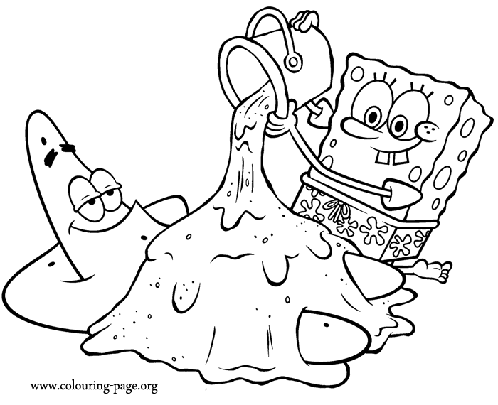 Printable Spongebob And Patrick Coloring Pages