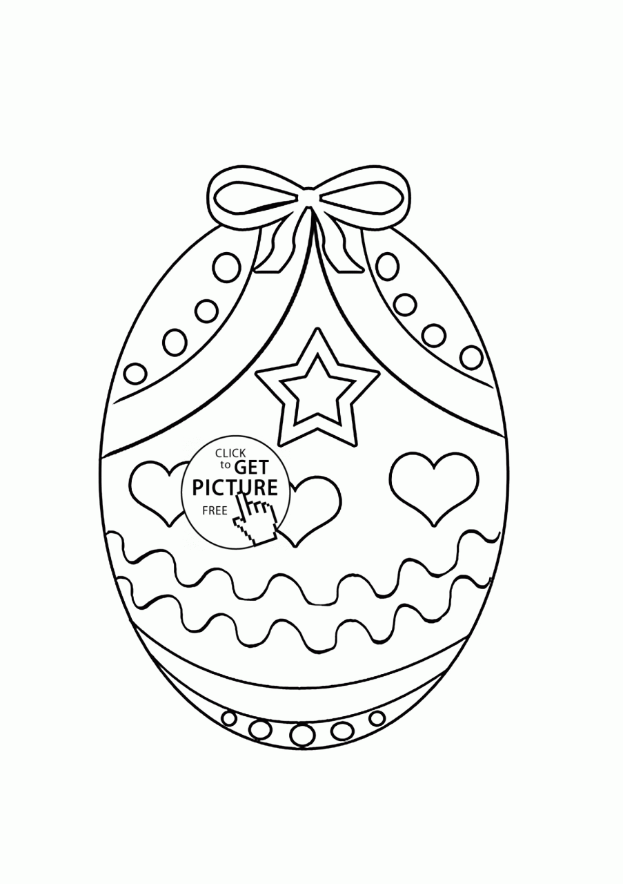 Easter Eggs To Colour In