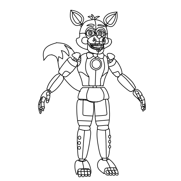 Foxy Coloring Pages Fnaf