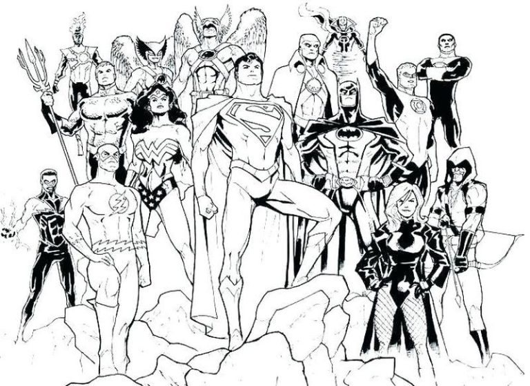 Justice League Dc Coloring Pages