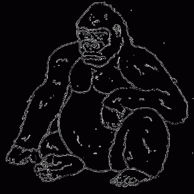 Gorilla King Kong Coloring Pages
