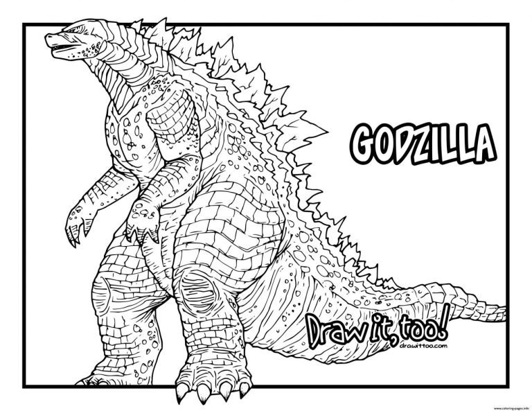 Godzilla Coloring Sheets