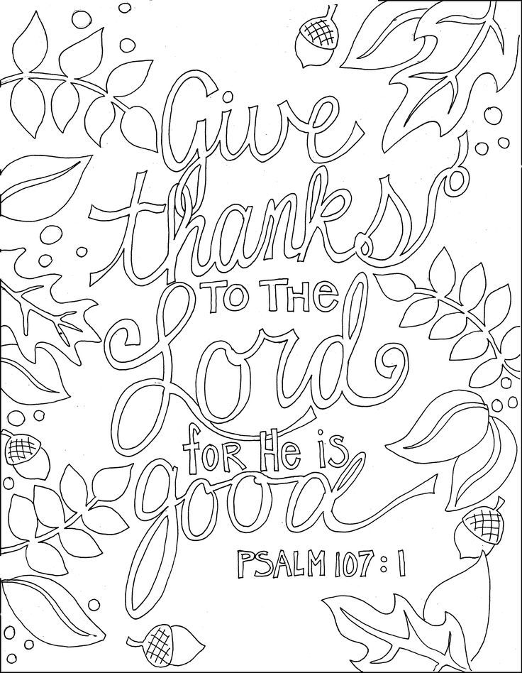 Free Printable Christian Thanksgiving Coloring Pages