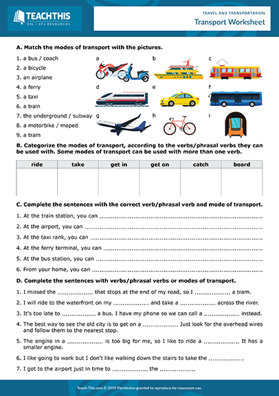 Transport Through Time Grade 4 Worksheets Pdf