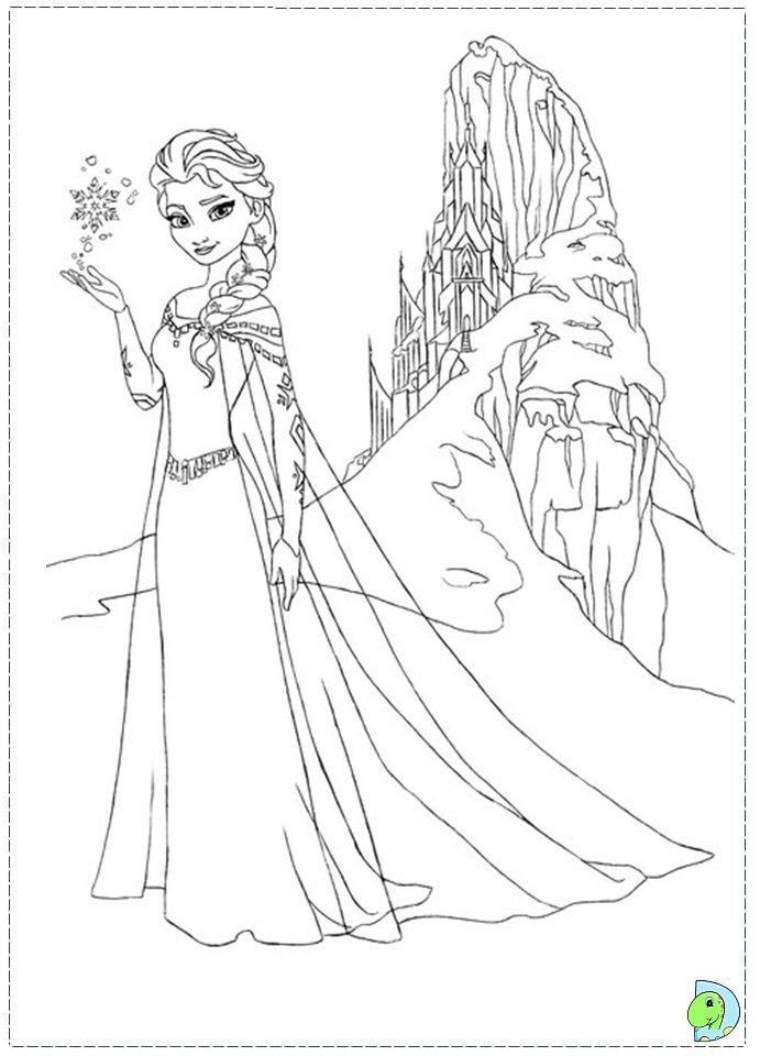Pdf Queen Elsa Frozen Coloring Pages
