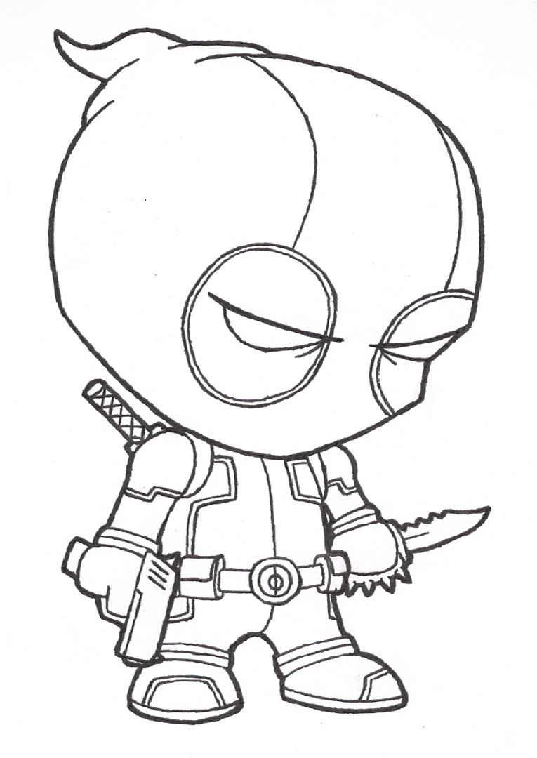 Deadpool Coloring Pages For Adults