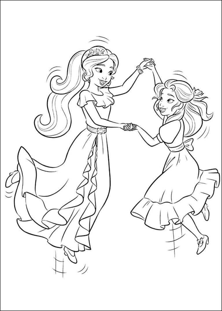 Coloring Sheet Elena Coloring Pages