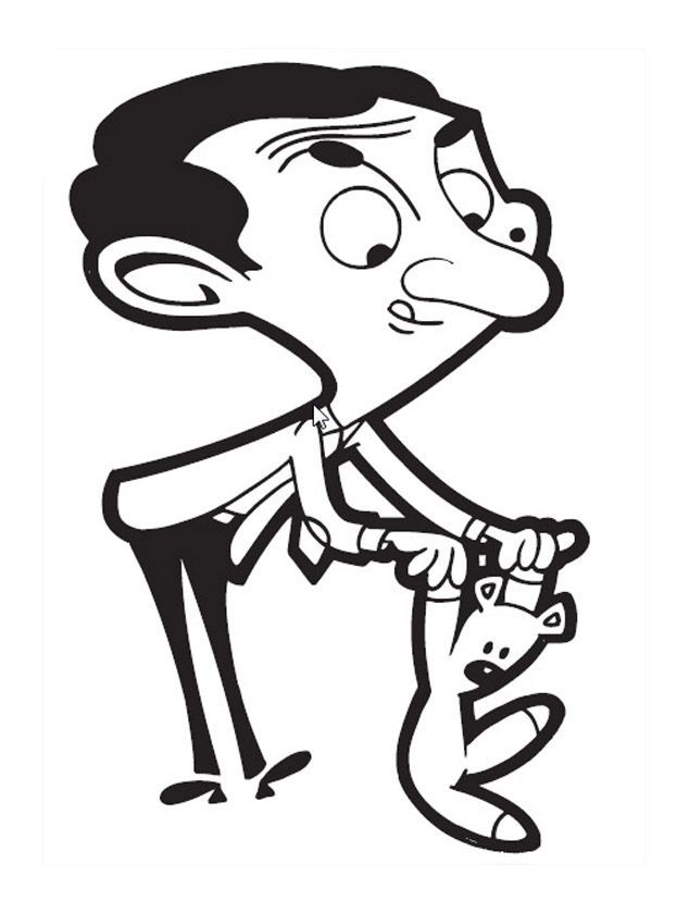 Printable Mr Bean Coloring Pages