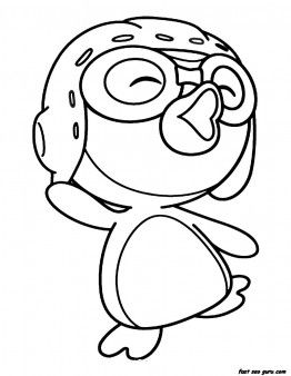 Poby Pororo Coloring Pages
