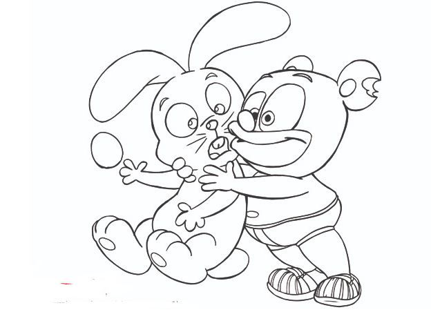 Candy Gummy Bear Coloring Page