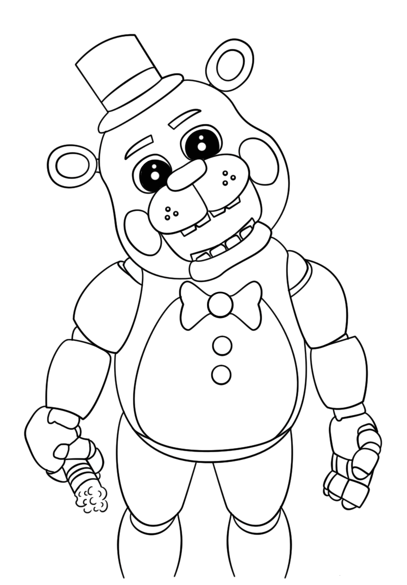 Nightmare Freddy Coloring Pages