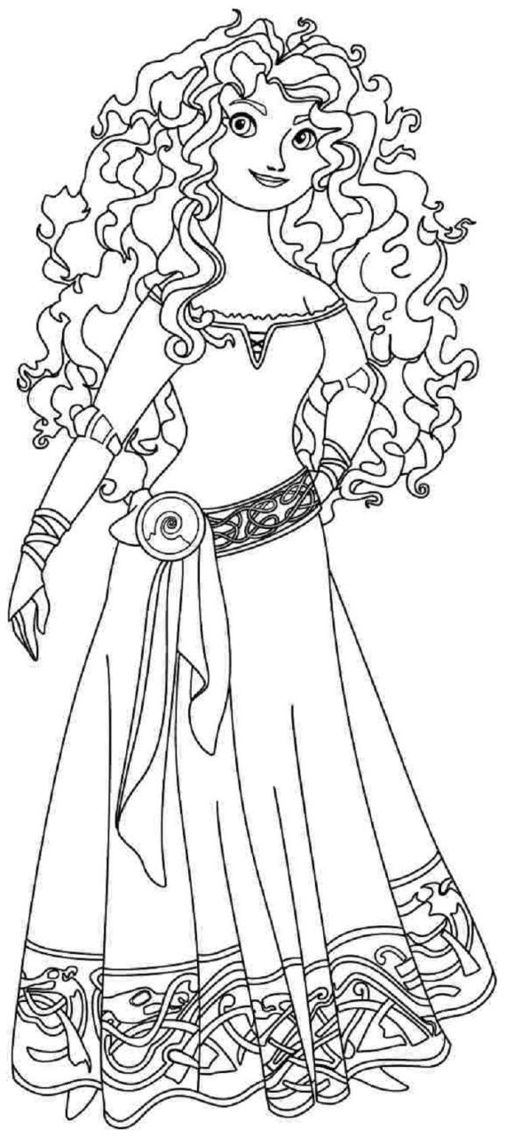 Baby Merida Coloring Pages