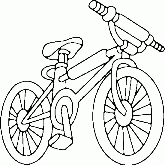 Bmx Bicycle Coloring Page
