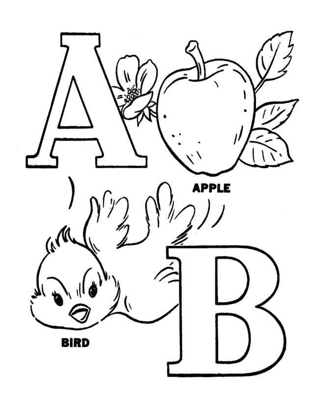 Abc Colouring Page