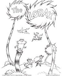 Lorax Coloring Pages Printable