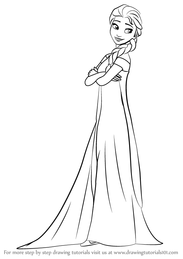Frozen Fever Anna And Elsa Coloring Pages