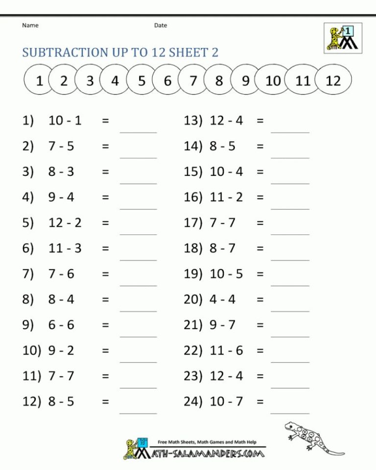 Basic Math 1st Grade Math Worksheets Pdf