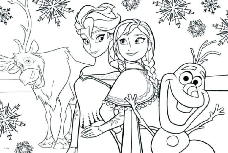 Olaf Pdf Frozen Coloring Pages