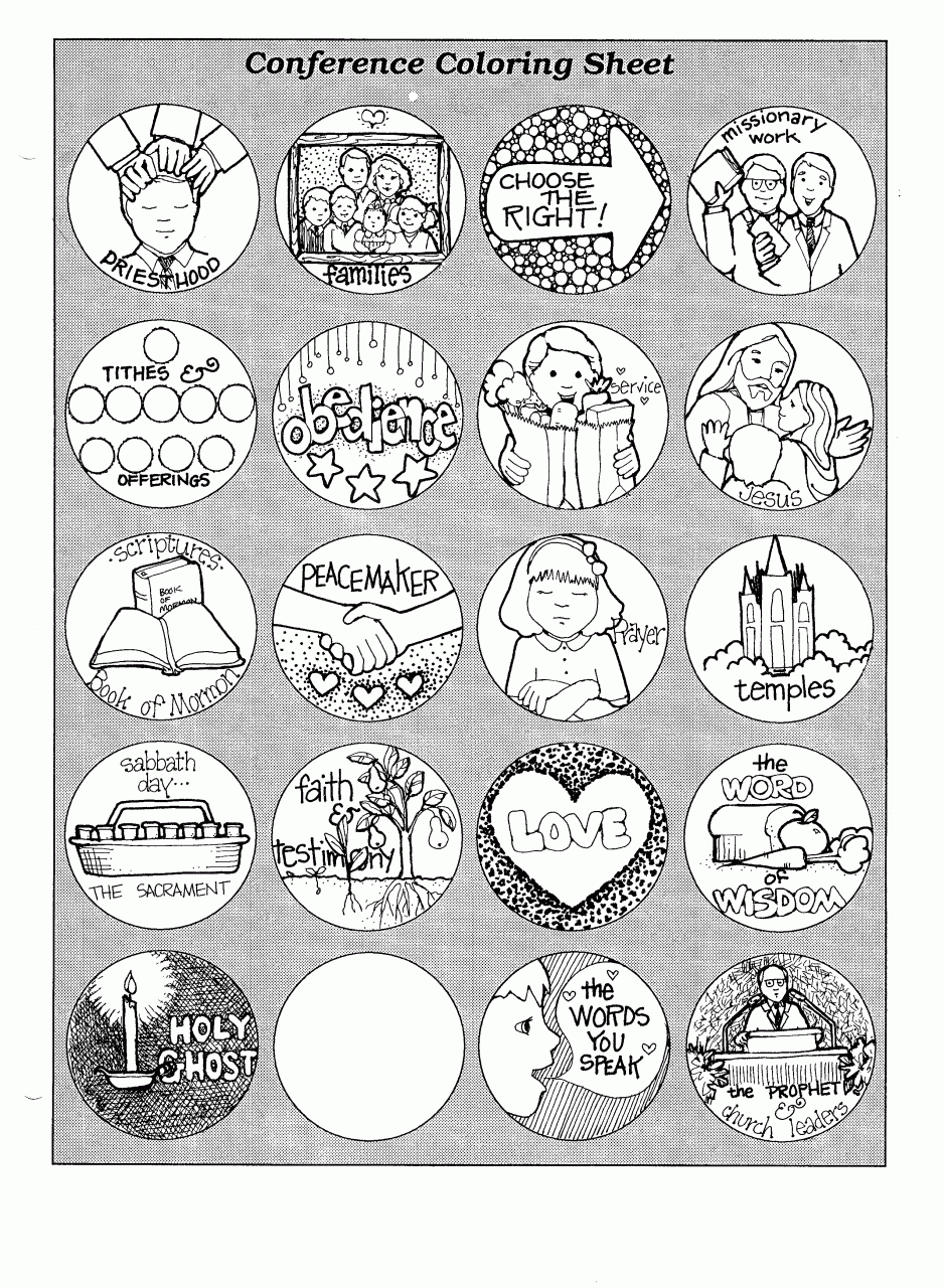 General Conference Coloring Pages For Kids